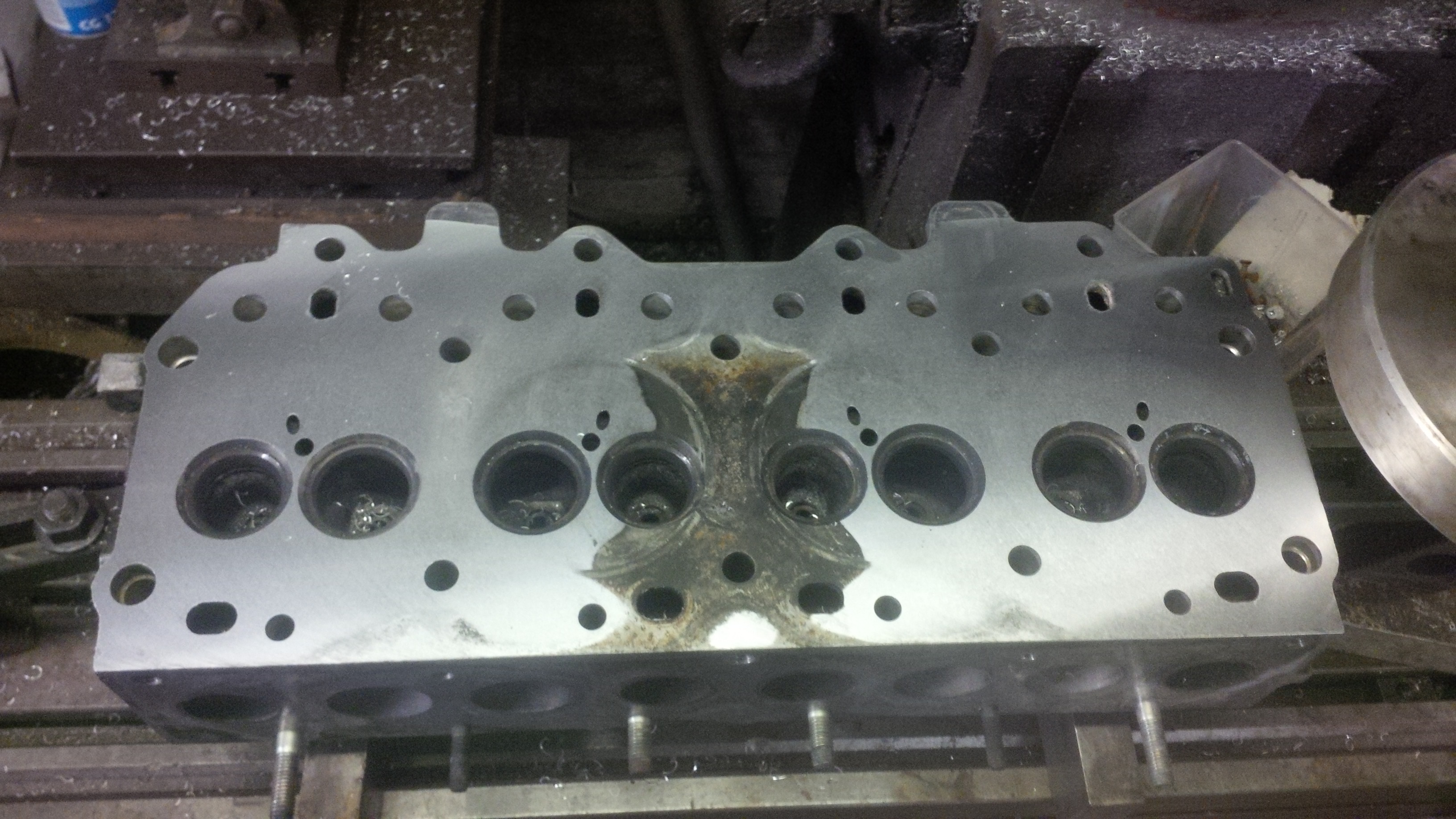 Land Rover tdi cylinder head welding and skimming Roberts Fabrications
