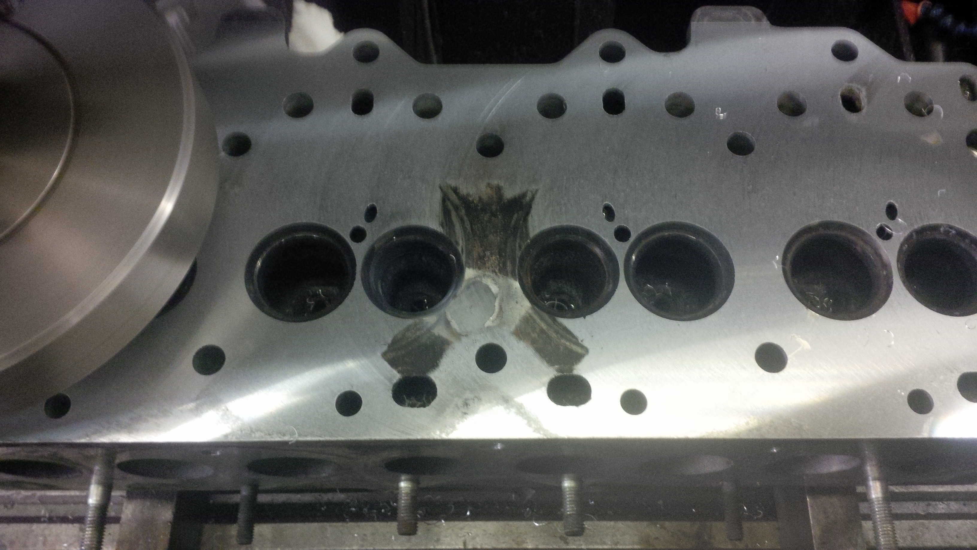 Land Rover tdi cylinder head welding and skimming Roberts Fabrications